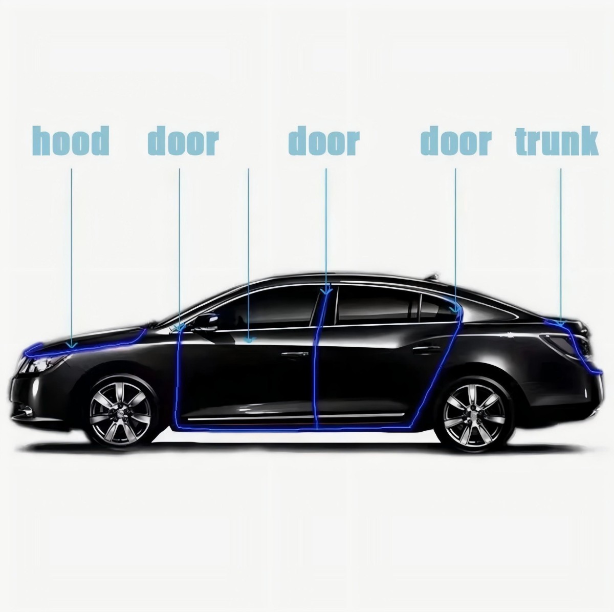 Car Door 3-Layer Seal Strip9
