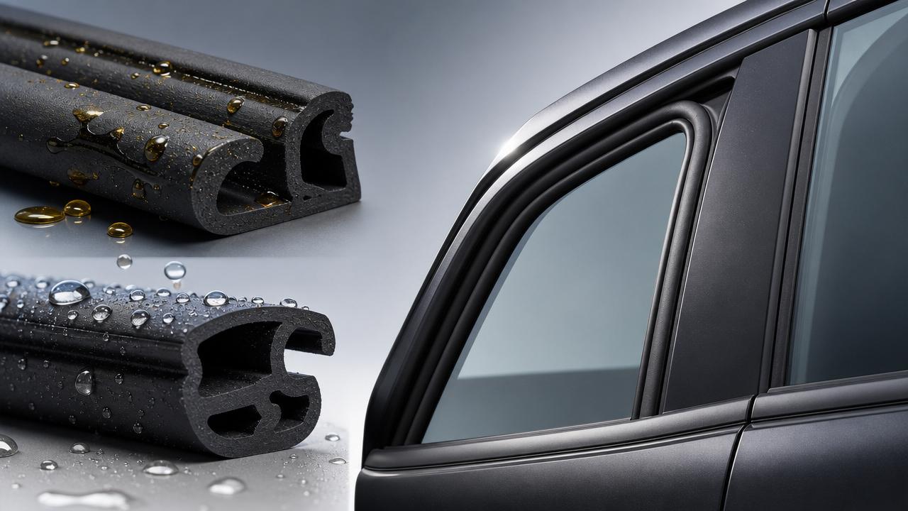 Tiras de sellado para automóviles-NBR vs EPDM: Qué difiere realmente?