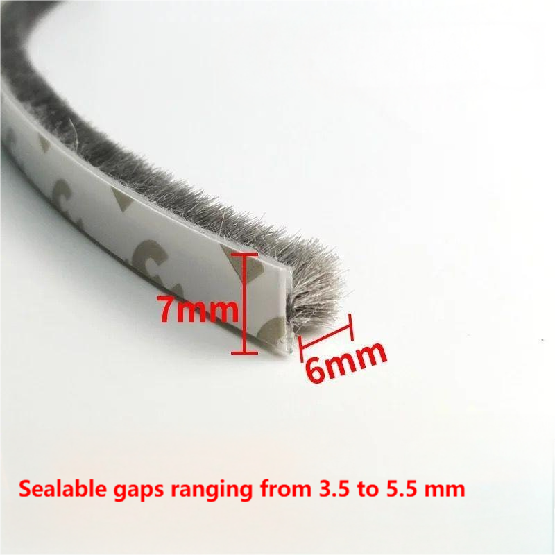 Алюминиевая щеточная уплотнительная лента для дверей и окон