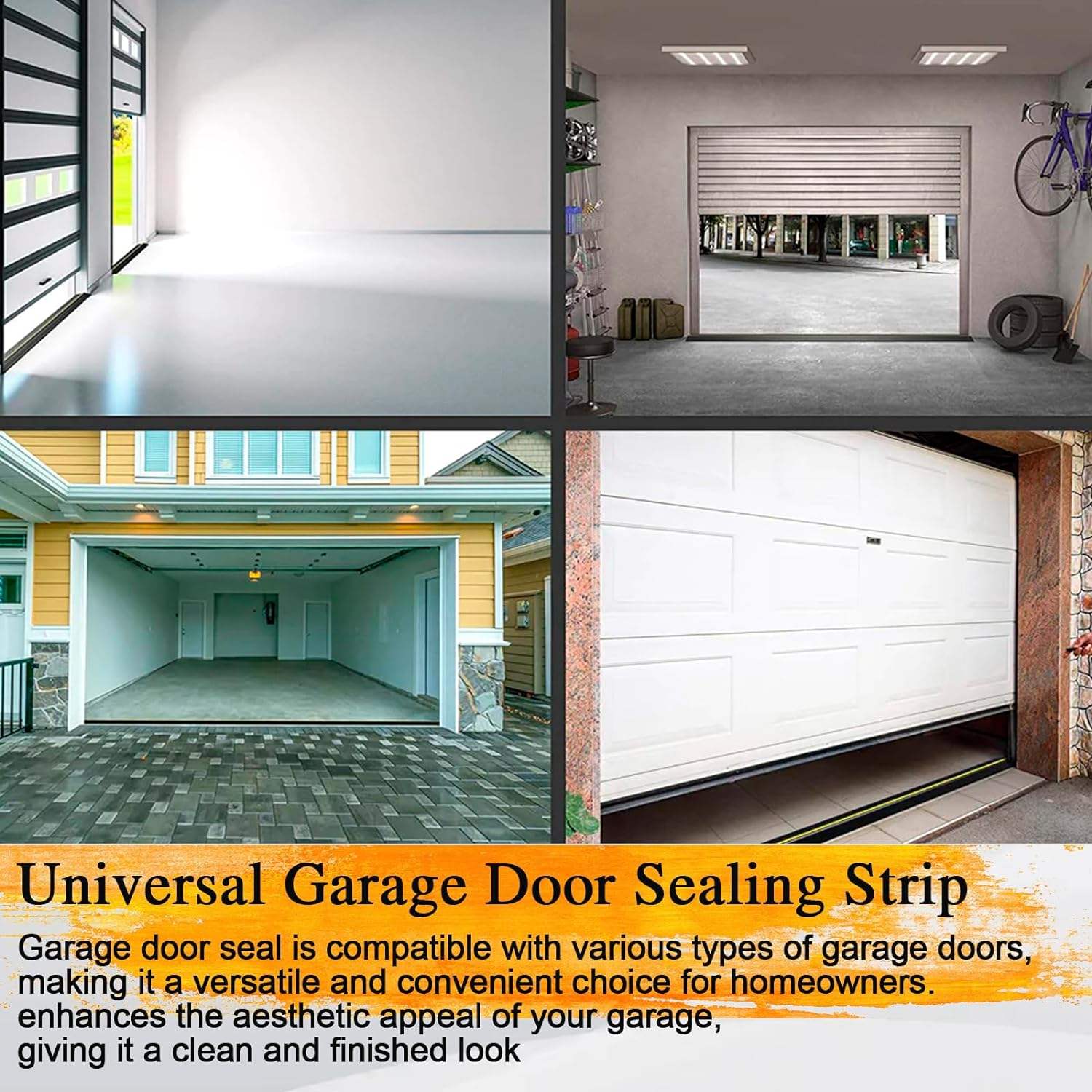 Нижняя уплотнительная полоса для замены резинового уплотнителя EPDM для гаражных ворот, защищающего от воды и насекомых