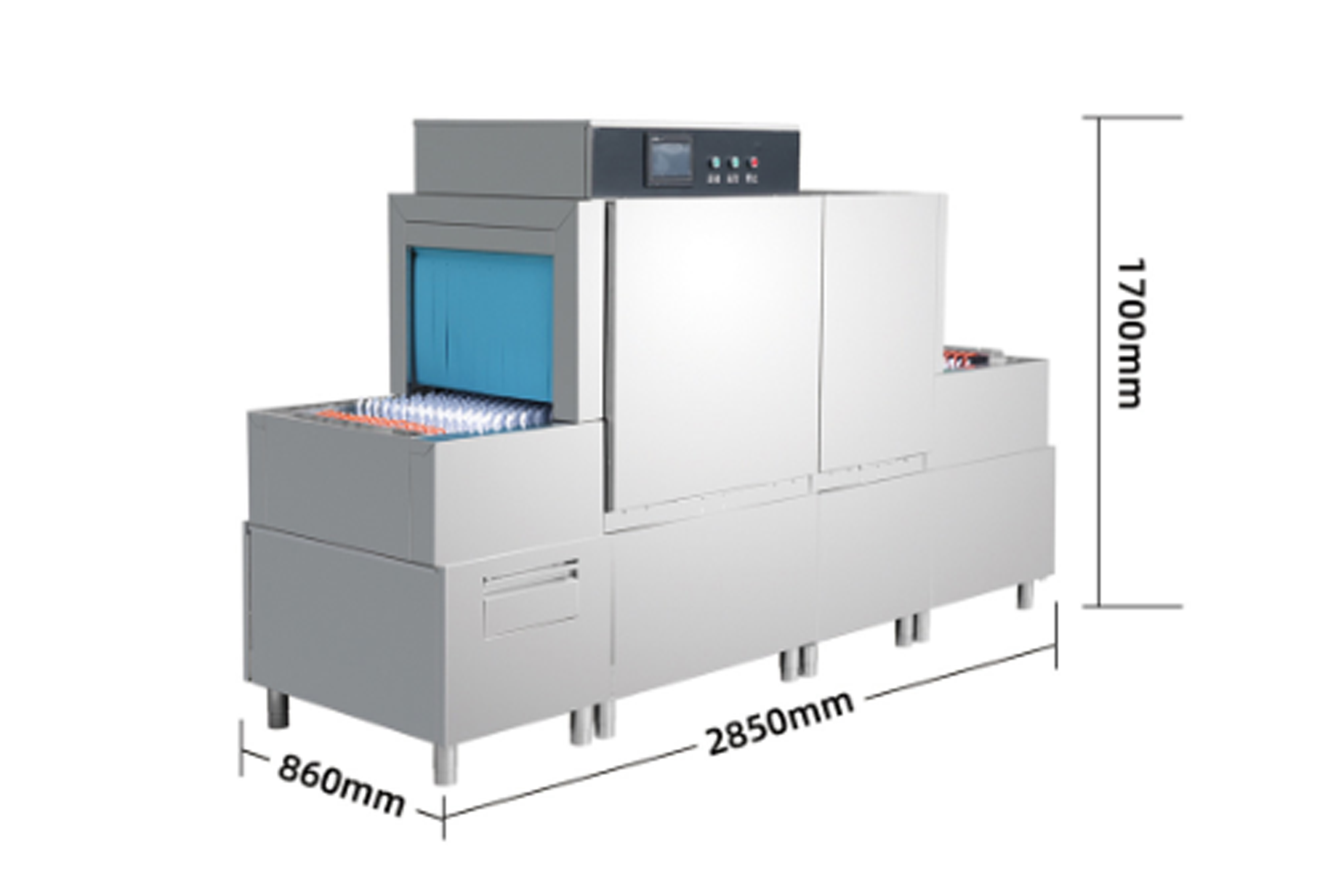 Long dragon style double float dishwasher Long dragon style double float dishwasher