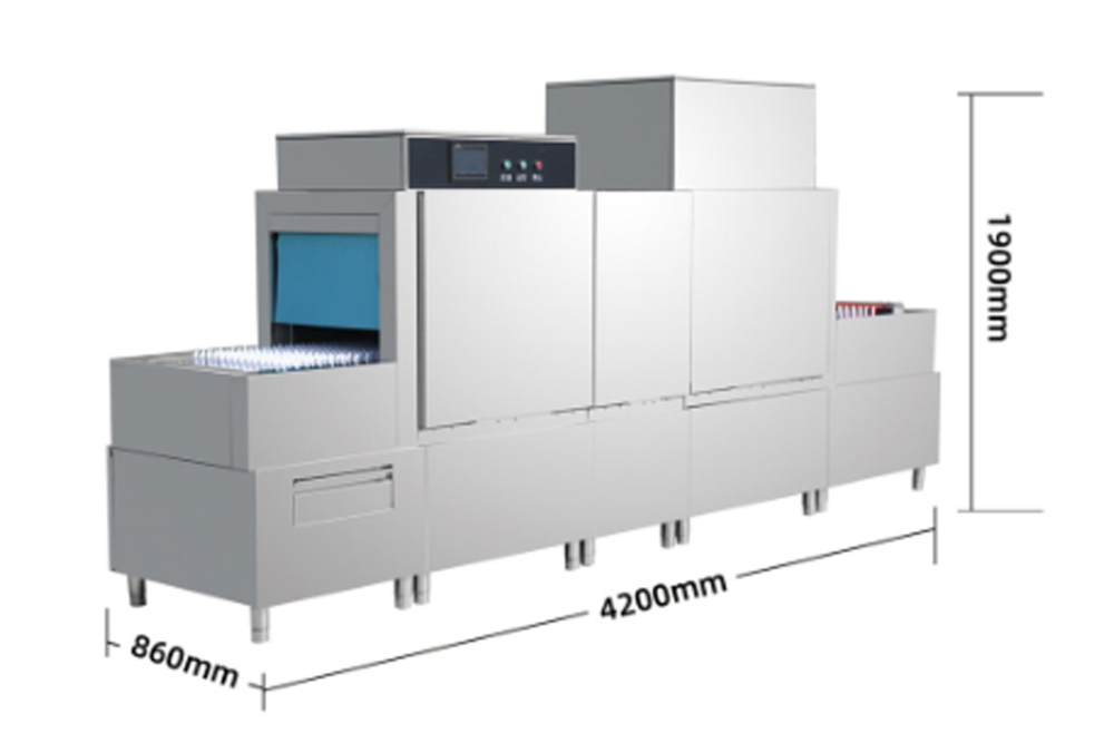 Long dragon style double float dishwasher with drying function Long dragon style double float dishwasher with drying function