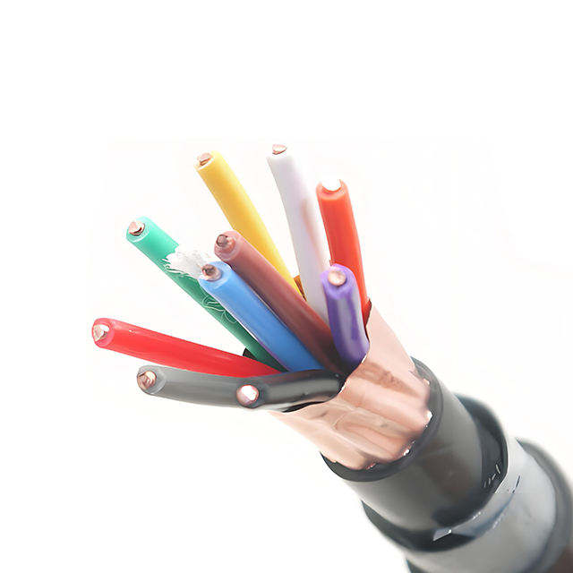 Control Cable PVC Insulated PVC Sheathed Copper Foil Shielded Steel Tape Armored KVVP2-22 IP67 0.5-10mm