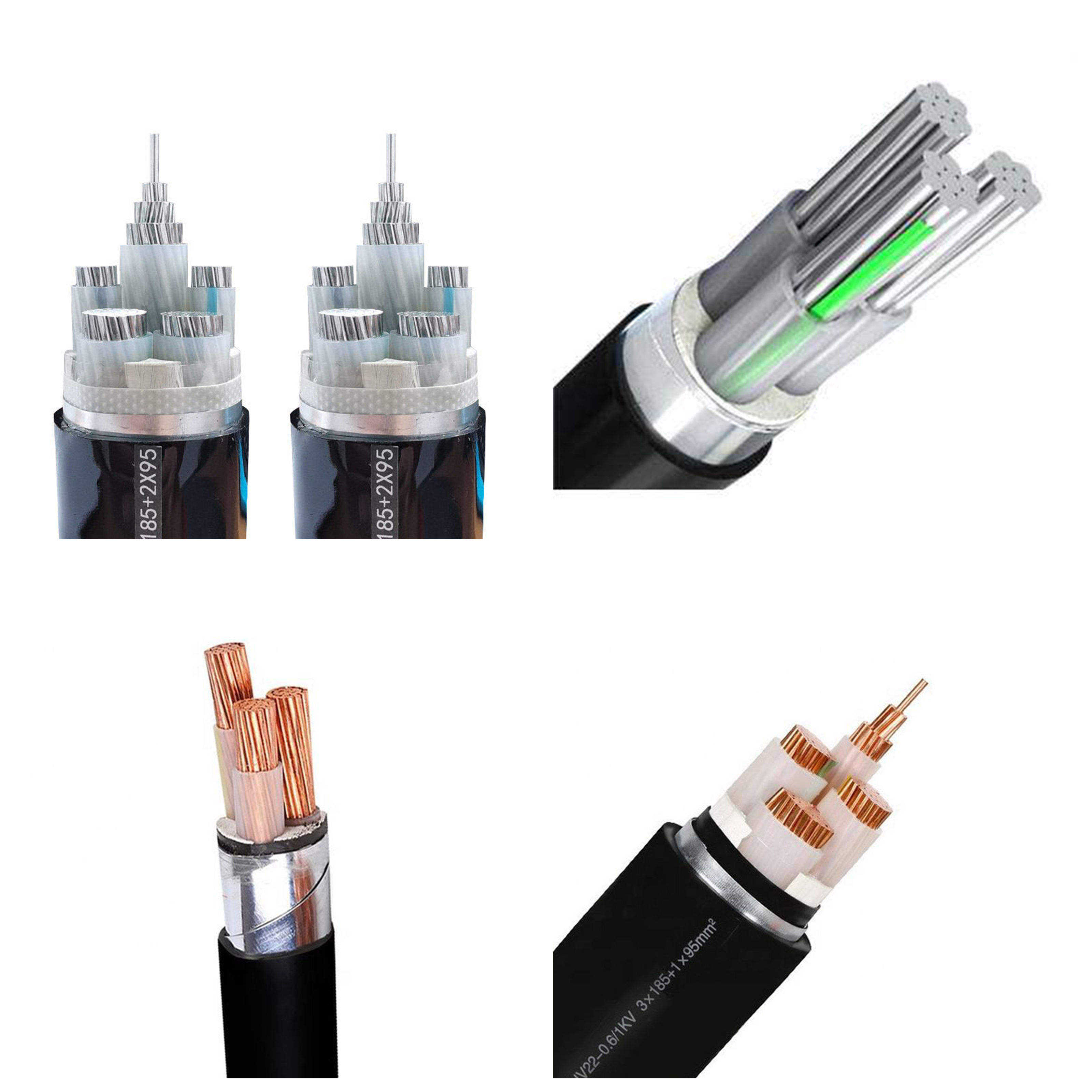 IEC 60502-1 XLPE Insulated Steel Tape Armored PVC Sheathed Power Cable for Building Power Stations Aluminum Conductor