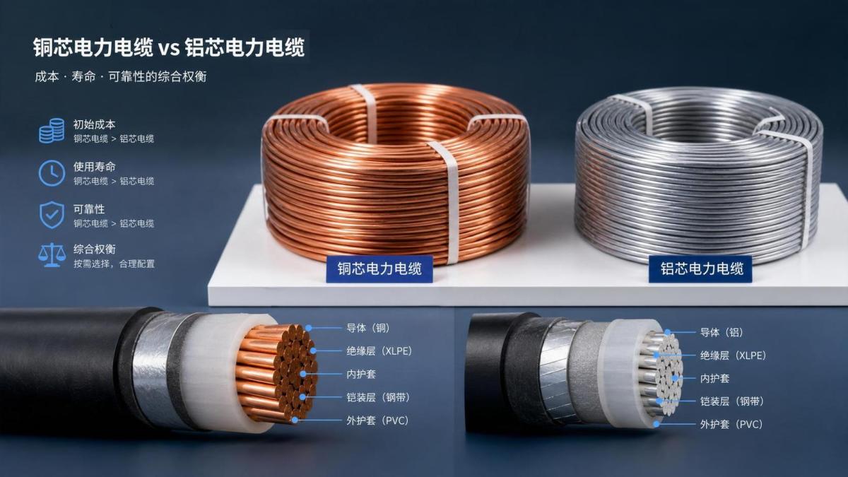 Copper Power Cable vs Aluminum: Cost and Lifespan Trade-Offs