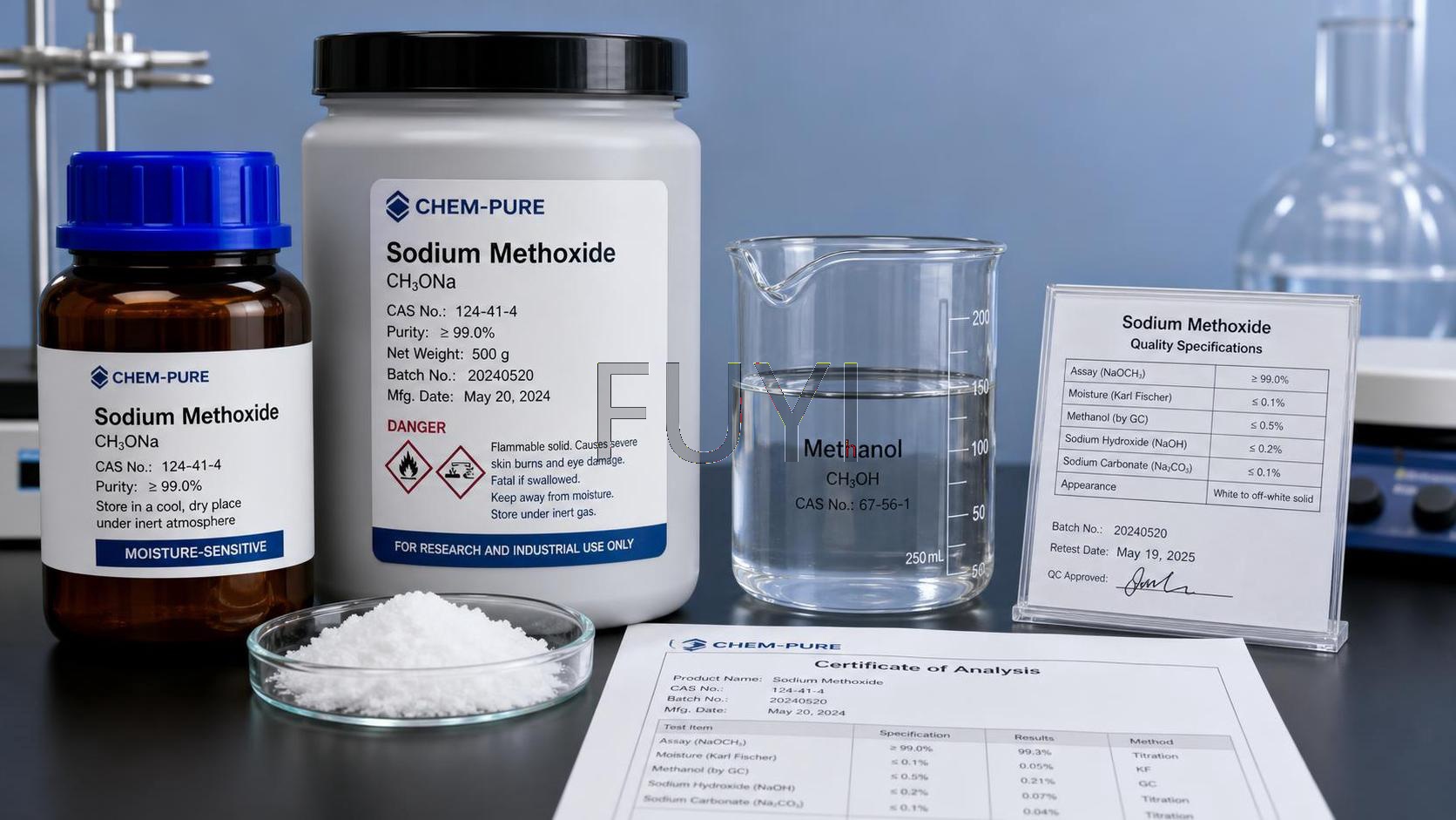Cómo elegir metóxido de sodio para uso en laboratorio: pureza, envasado y seguridad Cómo elegir metóxido de sodio para uso en laboratorio: pureza, envasado y seguridad