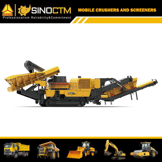 Raupenmobiler Vertikal-Prallbrecher 65t/h
