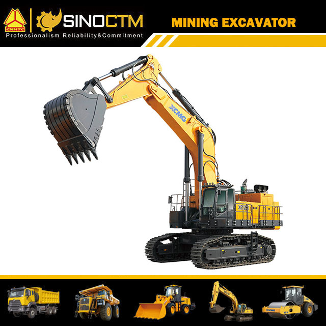 XCMG Offizieller 115-Tonnen-Raupenbagger Xe1250 Chinesischer neuer hydraulischer Bergbaubagger zu verkaufen