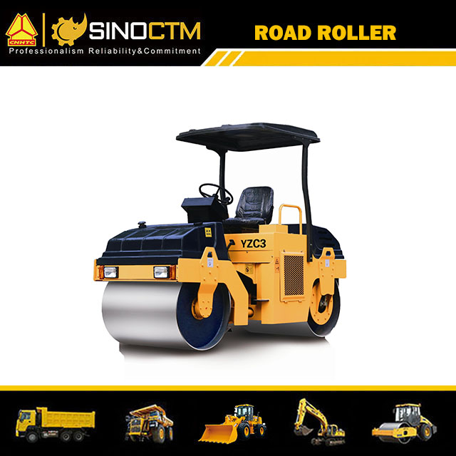 DOUBLE DRUM VIBRATORY ROLLER ,Betriebsgewicht:3000kg