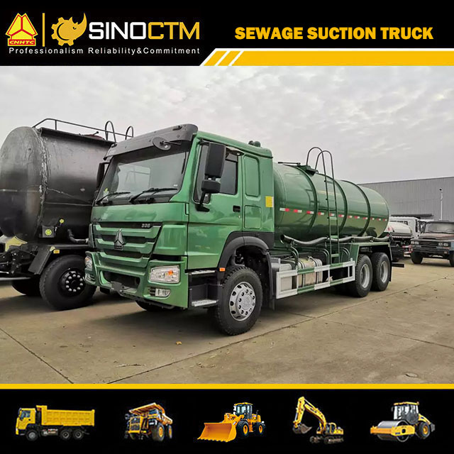 HOWO 6X4 400PS 18000L Saugwagen für Abwasser 10-Rad-Vakuum-Saugtankwagen zu verkaufen
