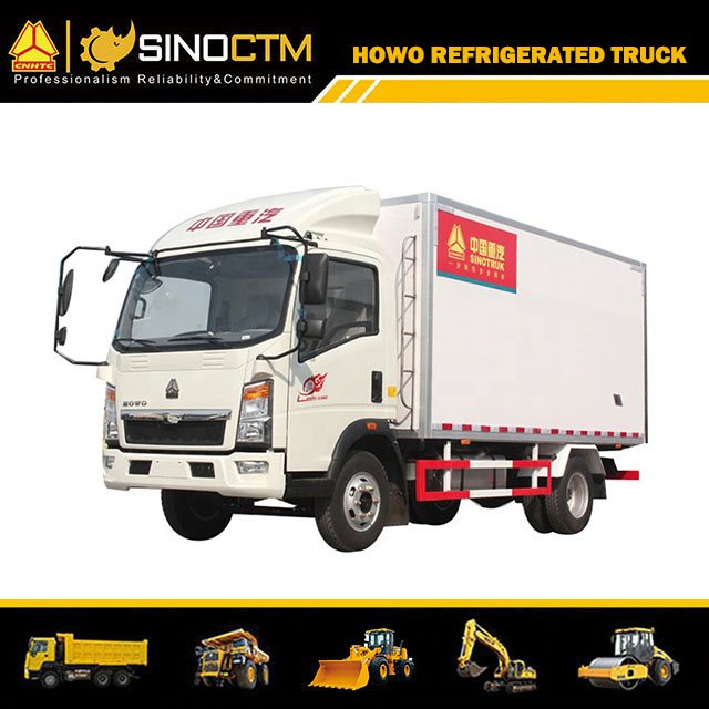 Sinotruck HOWO 4X2 5-Tonnen-Kühltransporter mit Aluminiumrolltor Preis