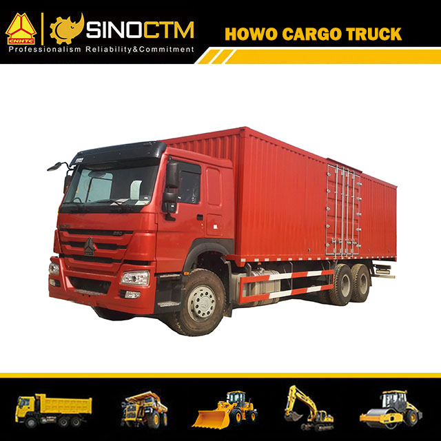 China 32ft12 Räder Schwerlast-HOWO-Kasten-LKW zu verkaufen