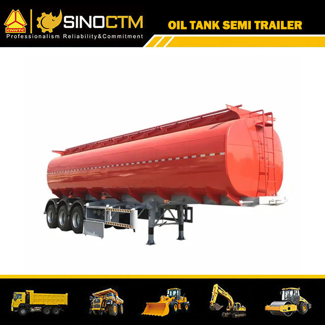 35cbm/35000L Kohlenstoffstahl-Öltank-Sattelauflieger für Kraftstoff/Diesel/Rohöltransport