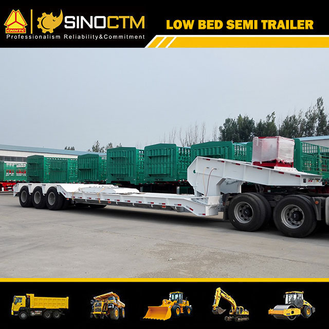 30-100t Tieflade-Sattelauflieger aus China