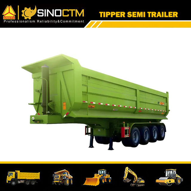 Sino-LKW Vierachser-Kippanhänger „U“-Typ zu verkaufen