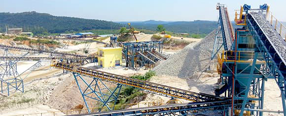 800-1000T/H Granit/Basalt-Aggregatproduktionslinie