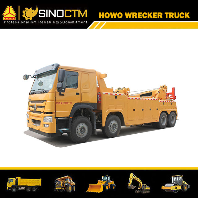 Sinotruk HOWO 8X4 Schwerlast-Abschleppwagen mit 360-Grad-Drehung Abschleppausrüstung Bergungs- und Abschleppwagen