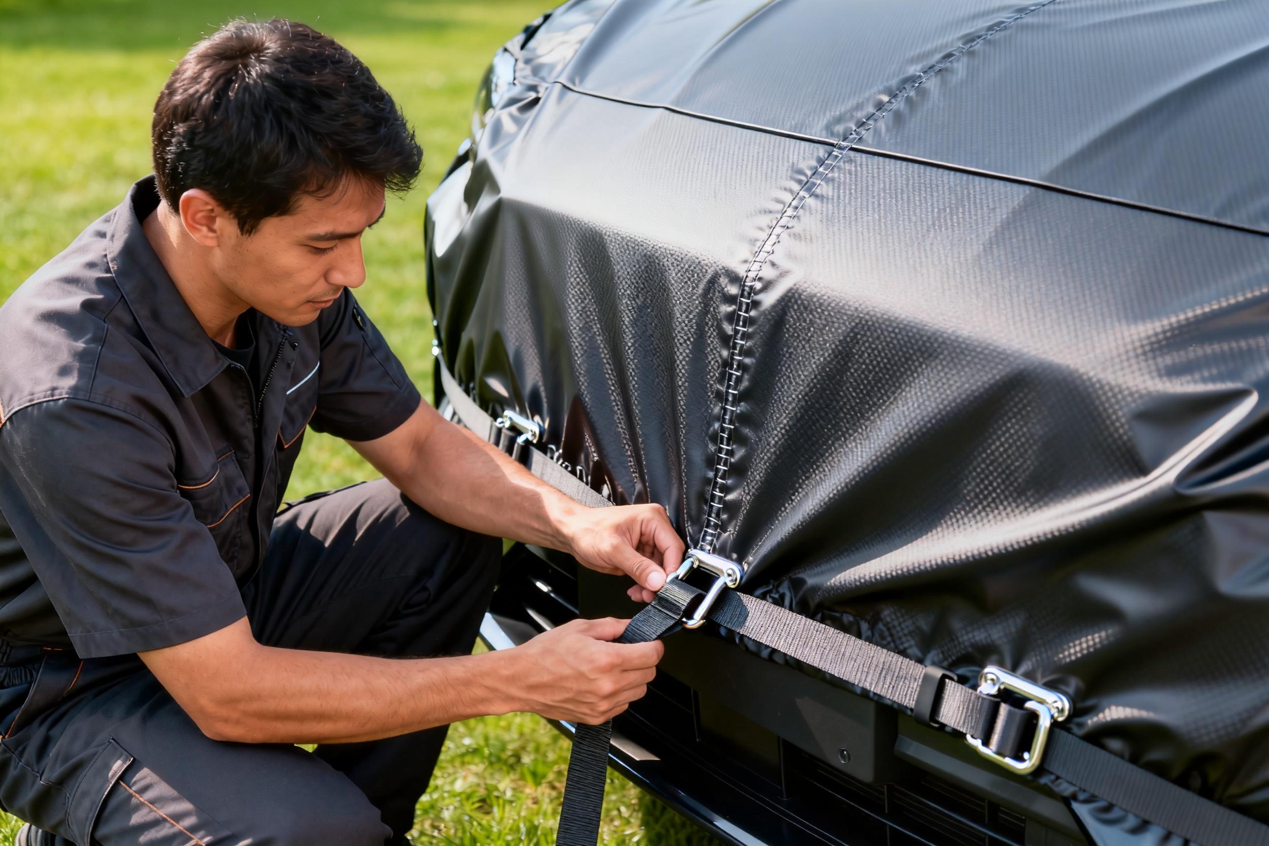Пошаговая инструкция: как установить и закрепить автомобильный чехол для парковки на улице Пошаговая инструкция: как установить и закрепить автомобильный чехол для парковки на улице