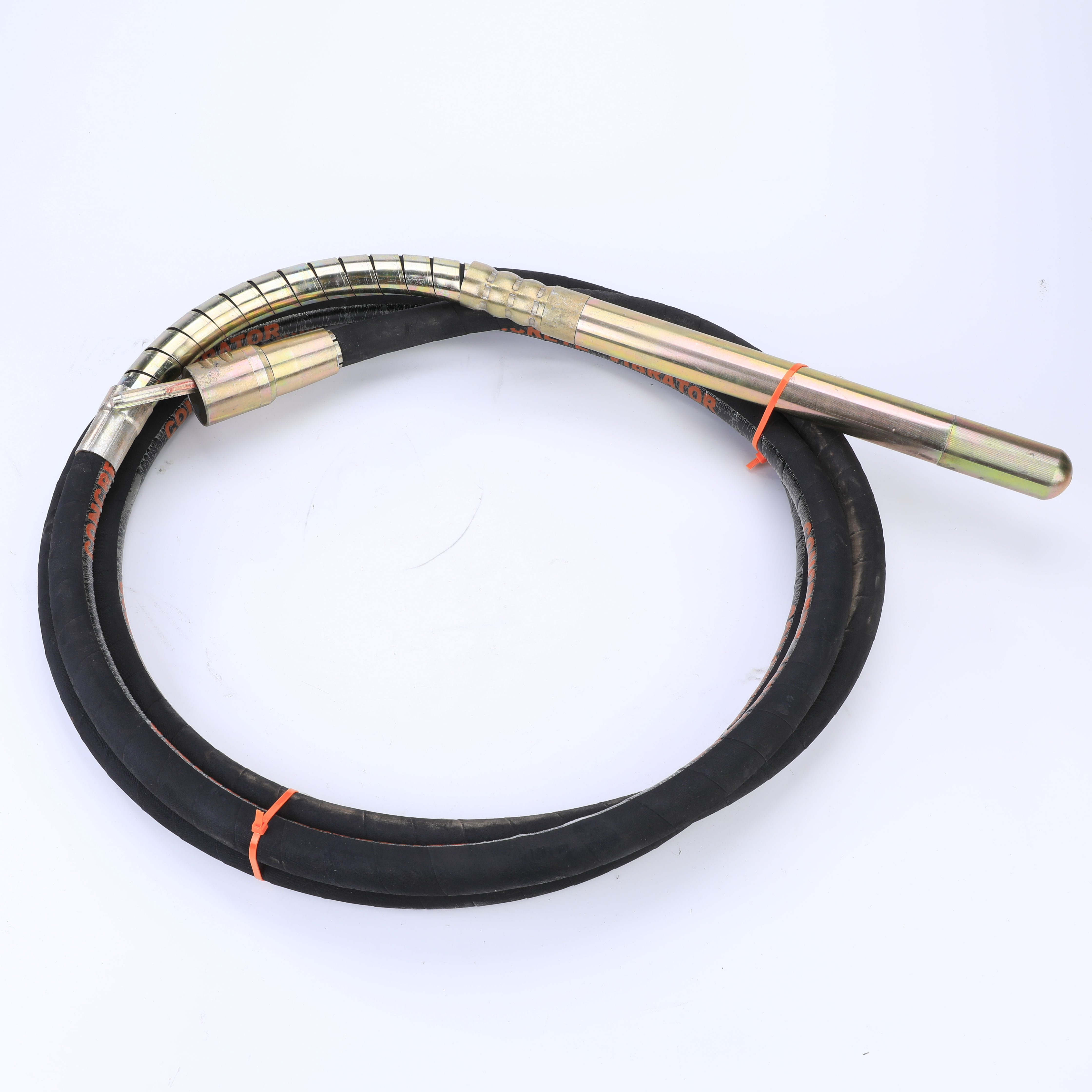 Chinese Type Concrete Vibrator Nozzle Flexible Shaft Concrete Vibrator Hose Vibrating Rod 38MM