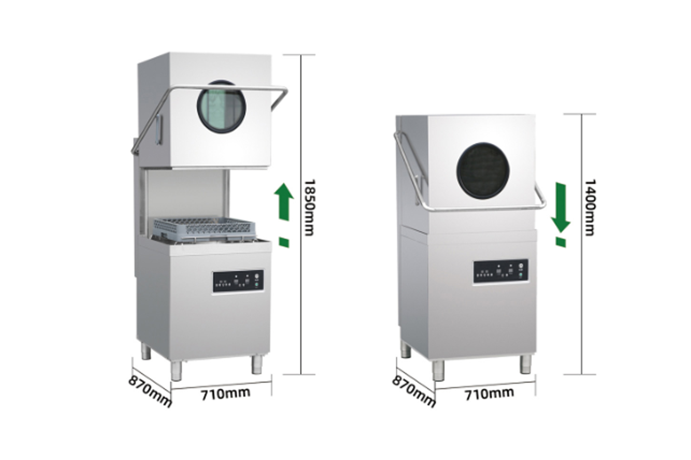 可视化揭盖式洗碗机