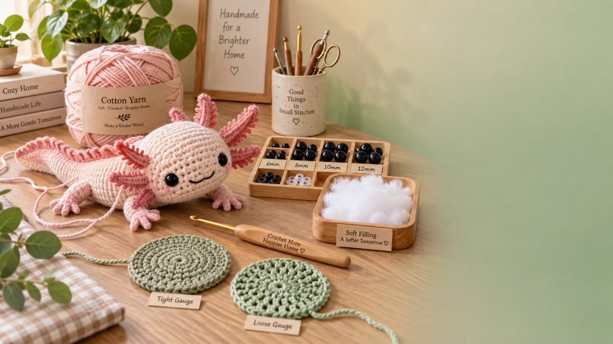Fixing Common DIY Crochet Kit Problems: Split Yarn, Missing Parts, and Gauge Устранение распространённых проблем DIY-наборов для вязания крючком: расслоение пряжи, недостающие детали и плотность вязания