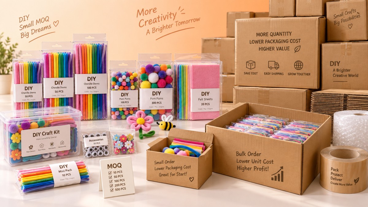 How minimum order quantities affect pipe cleaner DIY kit costs Как минимальные объемы заказа влияют на стоимость DIY-наборов из синельной проволоки