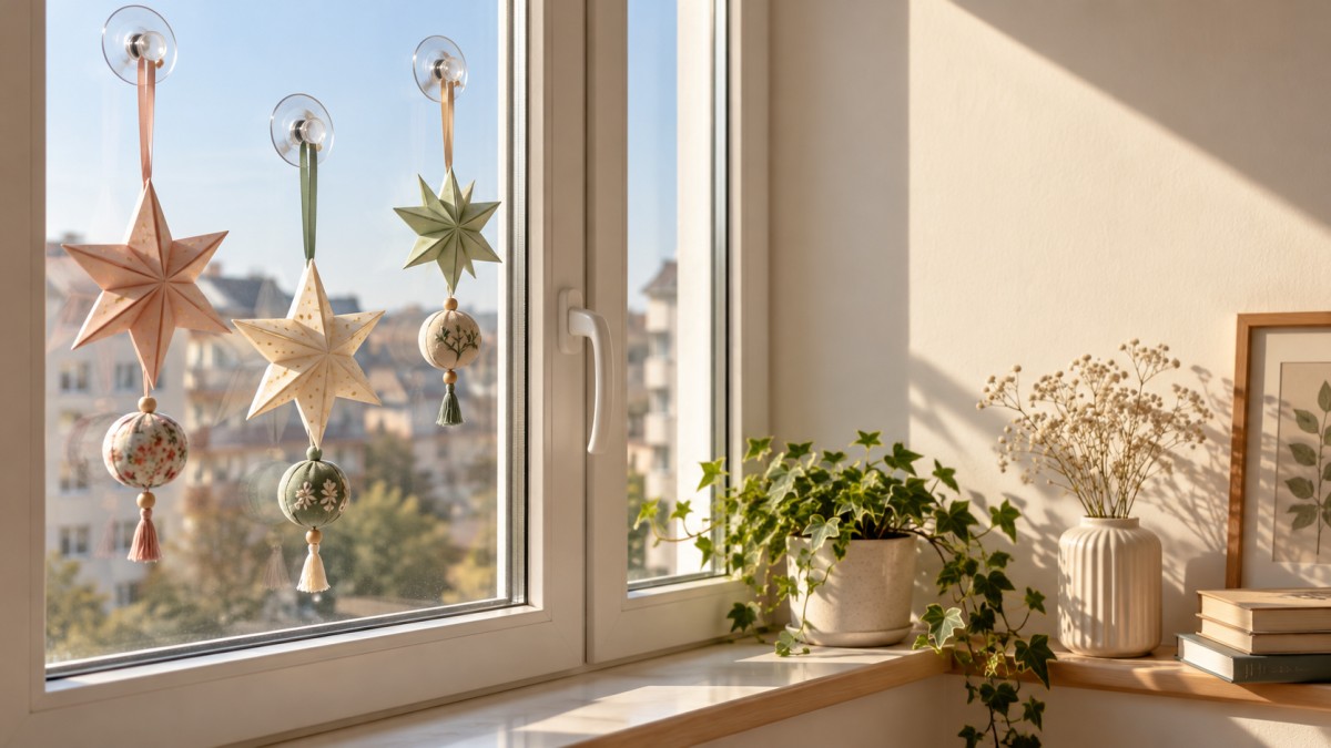 Festive Window Decorations for Renters: No-Drill Display Ideas Праздничный декор для окон в арендованном жилье: идеи оформления без сверления