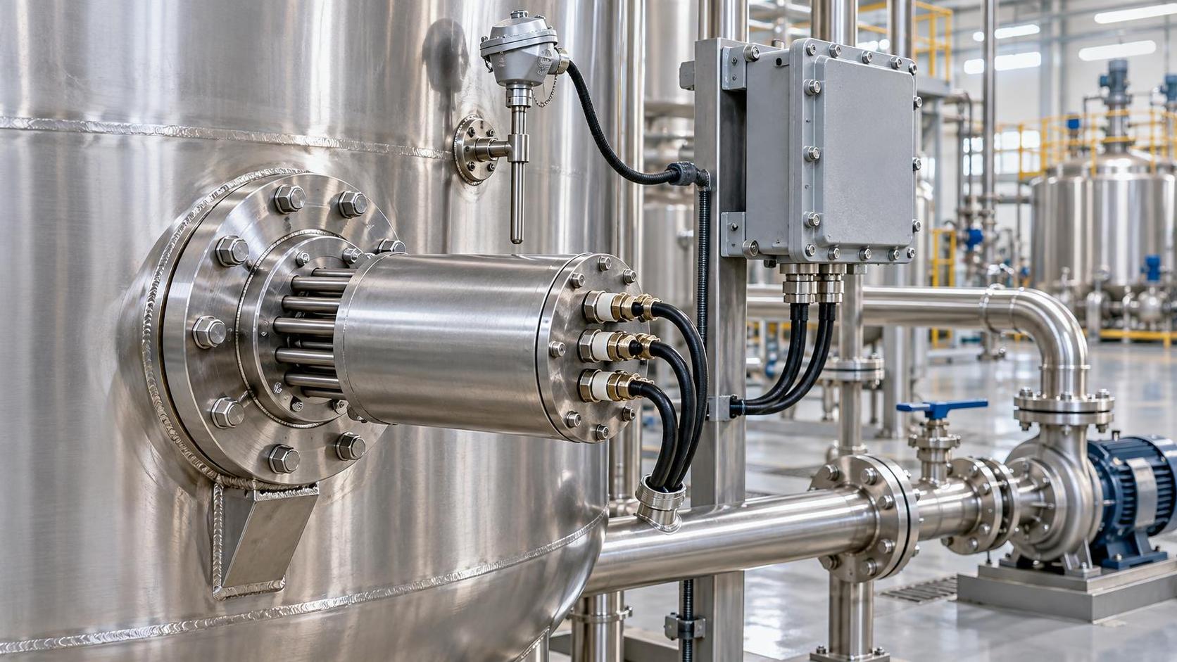 Selecting Industrial Electric Heater Wattage and Controls for Tank Heating