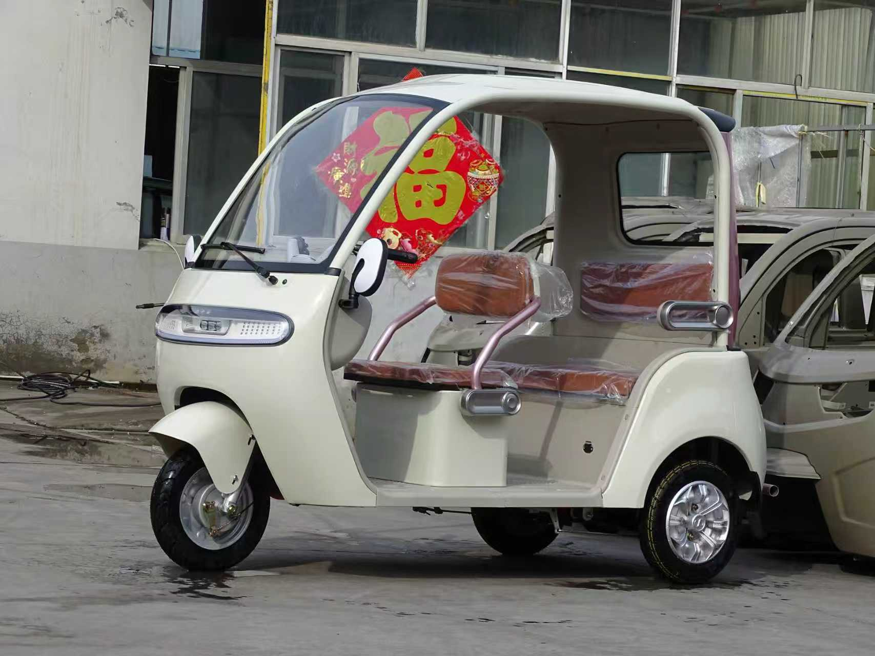 Three Wheel Scooter Passenger Leisure Electric Tricycle with Roof for Adults Electric Passenger Tricycle