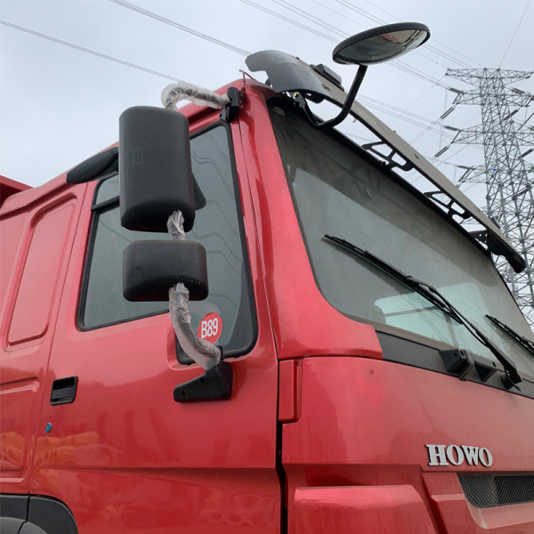 Detalhes do caminhão basculante vermelho 豪沃6x4 12