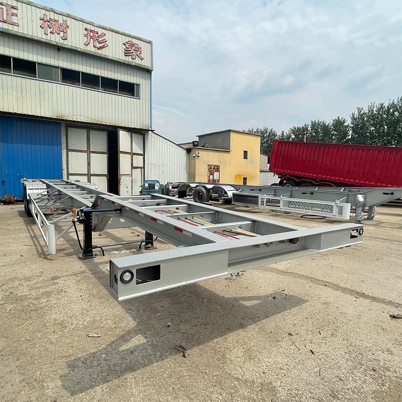 Reboque de Chassi de Contêiner de 2 Eixos e 40 Pés