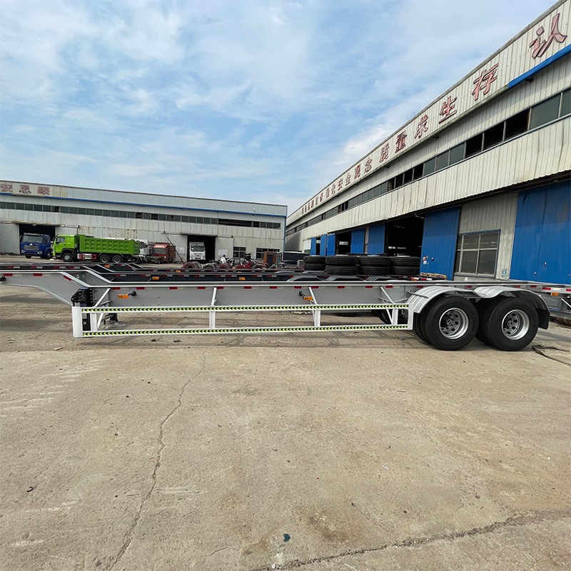 Reboque de Chassi de Contêiner de 2 Eixos e 40 Pés