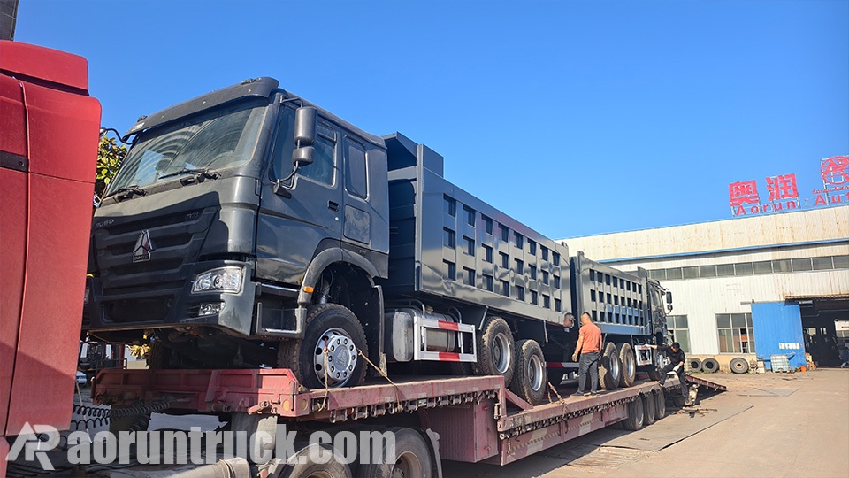 Dois caminhões basculantes HOWO 6x4 exportados para Congo-Brazzaville | Caminhões personalizados Aorun Dois caminhões basculantes HOWO 6x4 exportados para Congo-Brazzaville | Caminhões personalizados Aorun