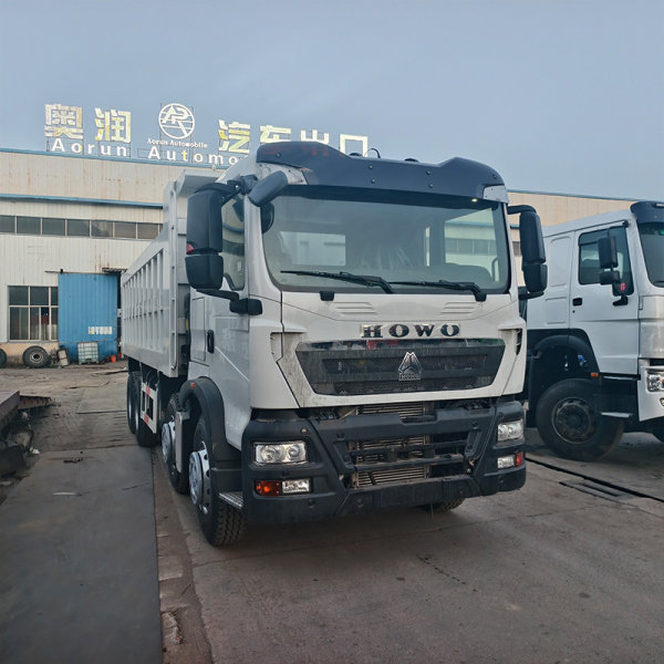 HOWO TX 8x4 basculante branco imagem principal 2
