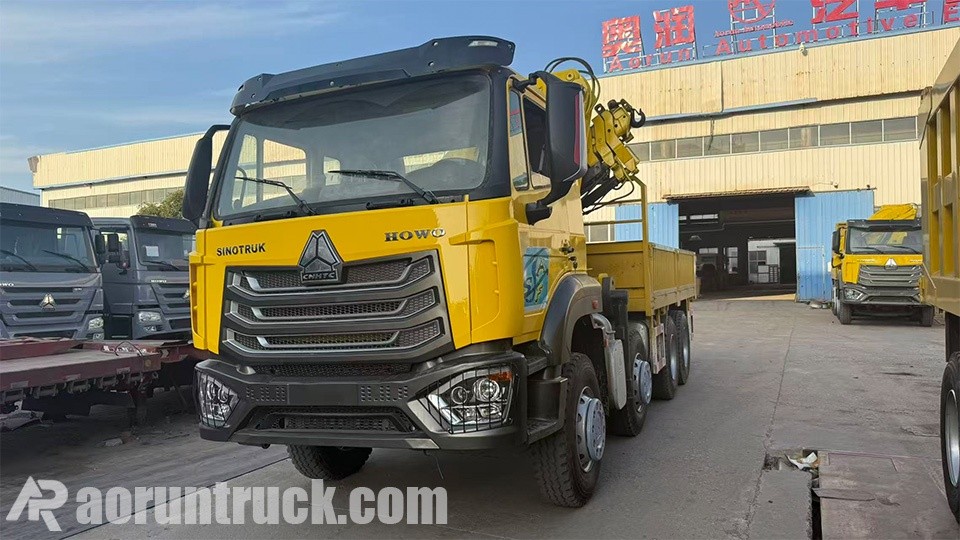 kazakhstan hohan 8x4 crane truck