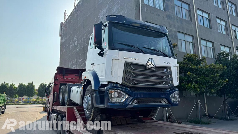 Caminhões-tratores Sinotruk HOWO NX 6x4 recondicionados enviados para Madagascar