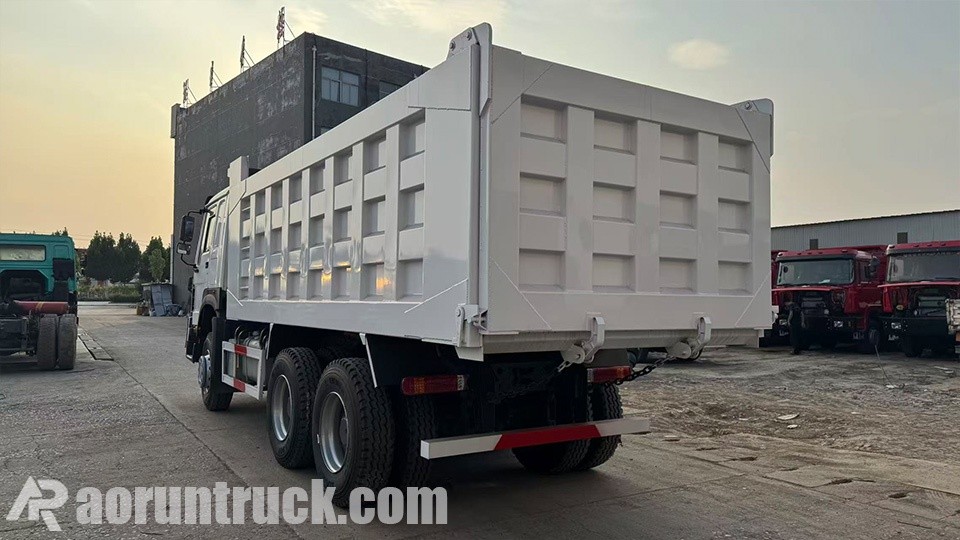 Delegação de mineração do Mali inspeciona caminhões basculantes Sinotruk HOWO 6x4 carga pesada para mineração no deserto