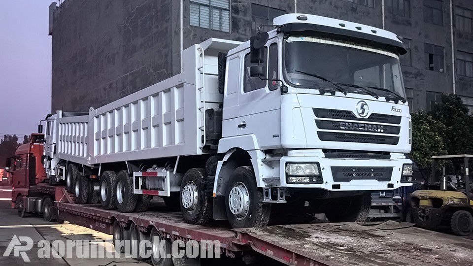 Aorun Shacman Delong F3000 8x4 dump trucks shipped to Benin