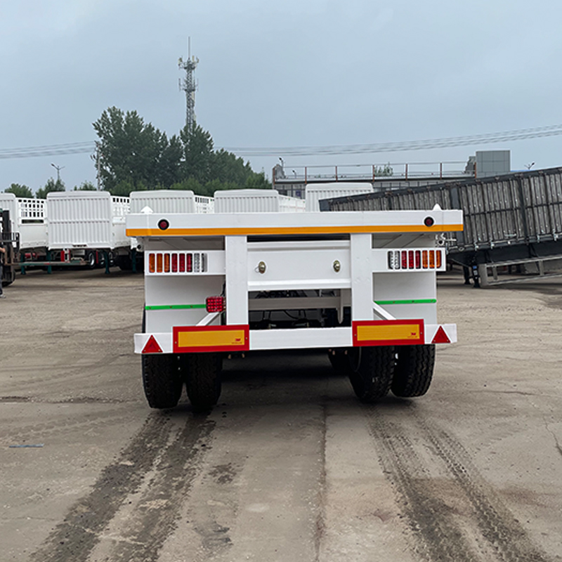 AORUN Semirremolque Plataforma de 4 Ejes Soluciones de Transporte Pesado y Totalmente Personalizables