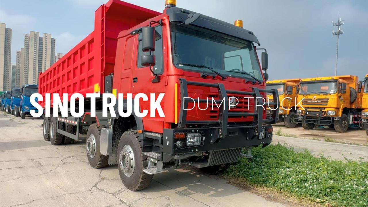 Camión volquete HOWO 8x4 con motor Weichai de 380 CV