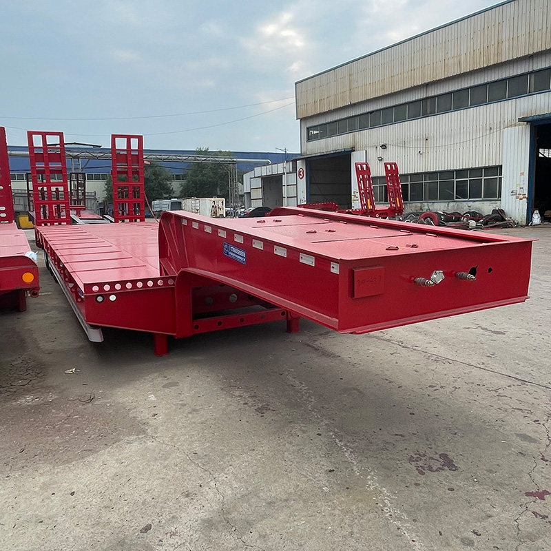 Semi remolque de cama baja de 3 ejes