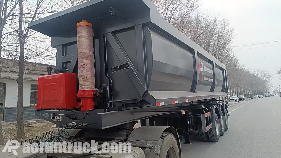 Un documental sobre el semirremolque volquete de 3 ejes Aorun con destino a Mozambique