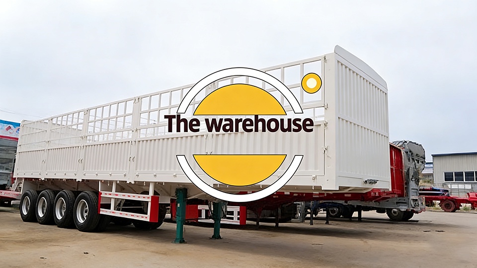 Remolque de estacas de 4 ejes y 80 toneladas