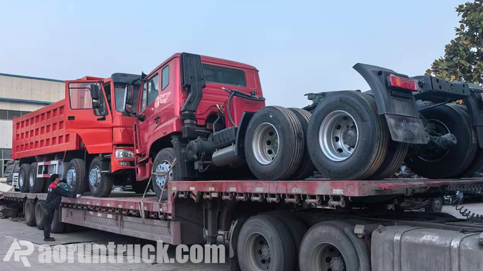 HOWO Tractor y camión volquete 6x4 exportados a Camerún | Aorun Heavy Trucks HOWO Tractor y camión volquete 6x4 exportados a Camerún | Aorun Heavy Trucks