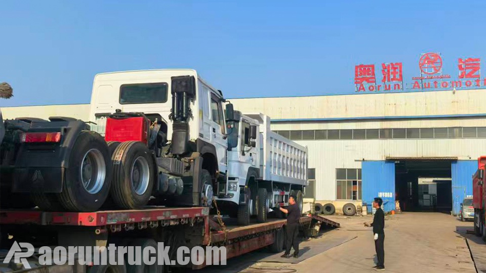 Volquete HOWO 8x4 y camión tractor exportados a Yibuti | Aorun Trucks