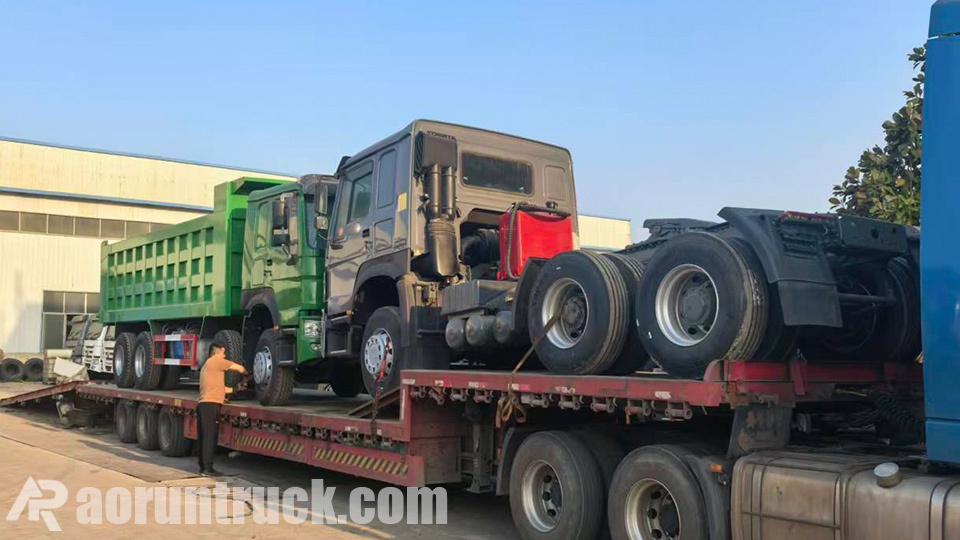 Volquete y tractocamión HOWO 6x4 exportados a Gambia | Aorun Trucks