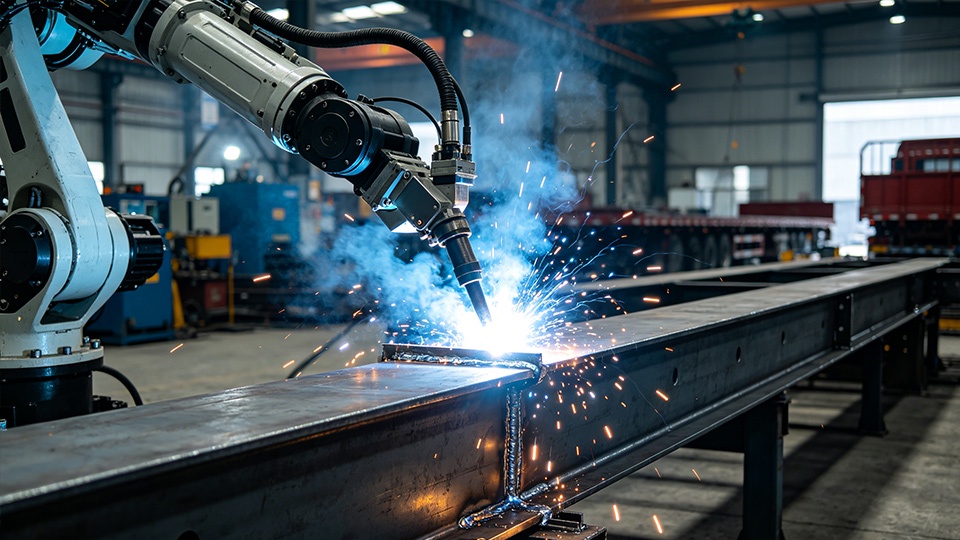 Calidad de la soldadura por arco sumergido en la fabricación de vigas principales de semirremolques