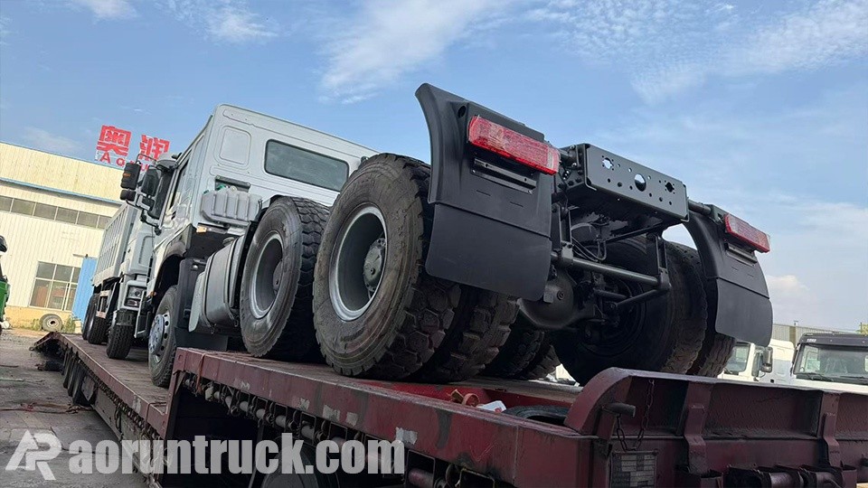 howo dump tractor truck to drc
