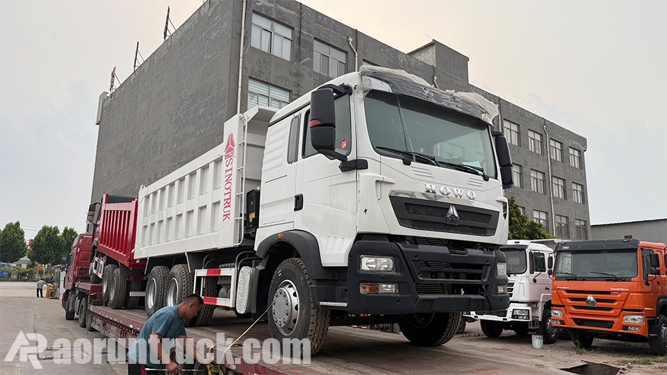 Un nuevo camión volquete HOWO TX 6x4 enviado a Congo-Brazzaville