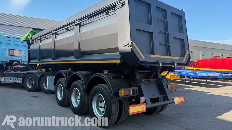 Aorun 3 axle rear dump semi trailer
